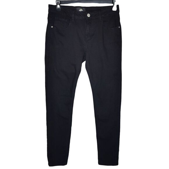 ZLZ Mens Denim Slim Skinny Jeans Black W32 - Picture 3 of 11